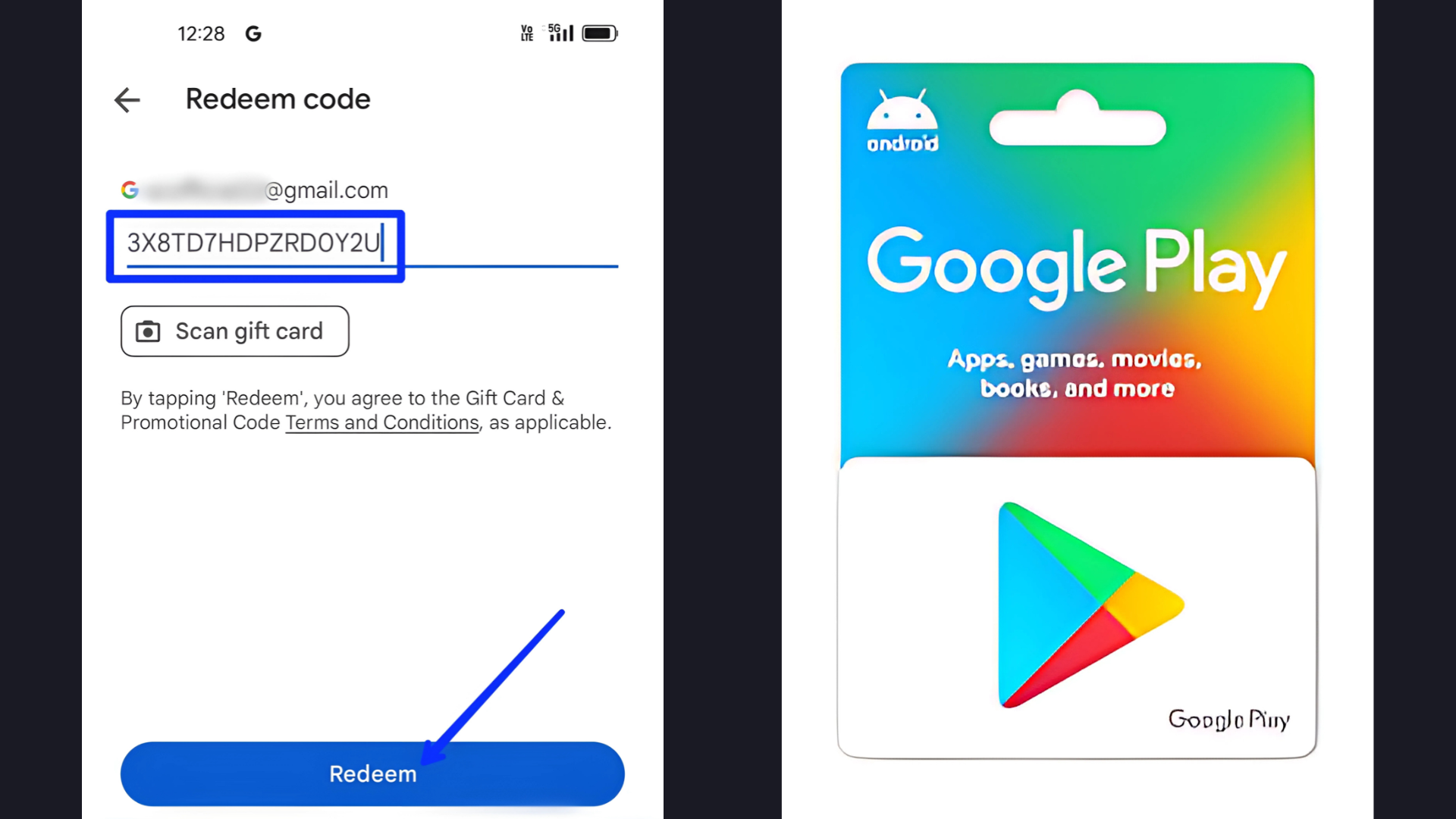 Play Store Redemption Process