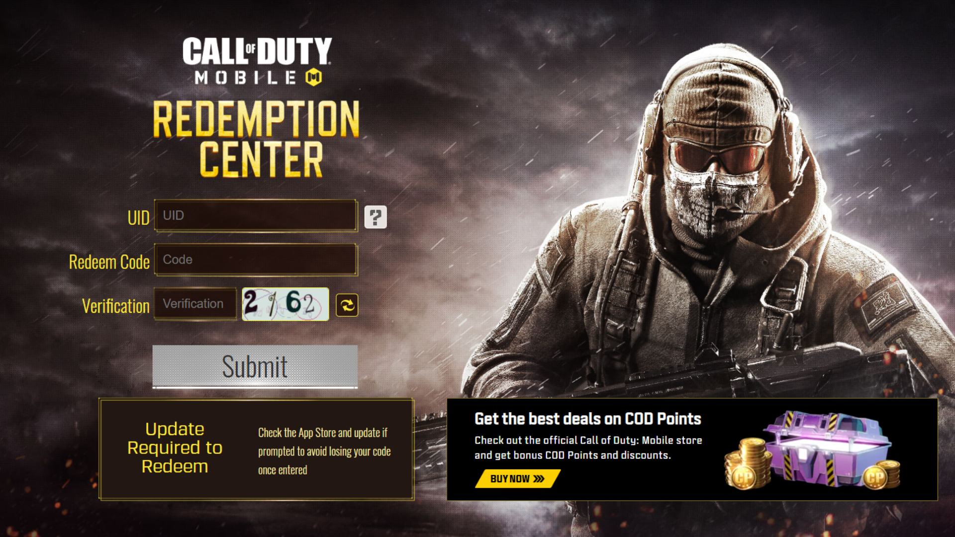 How to redeem cod mobile code